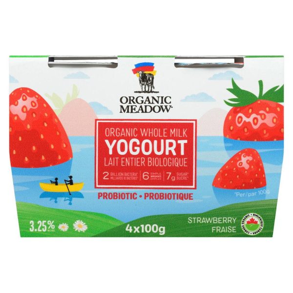 Yogourt Fraise Lait Entier Biologique Probiotique Online Hot Sale