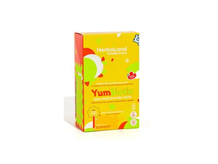 YumBiotic Bâtonnets de Poudre à Dissolution Rapide Citron Clémentine Sale