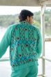 Turq Cotton Printed Jacket Fashion