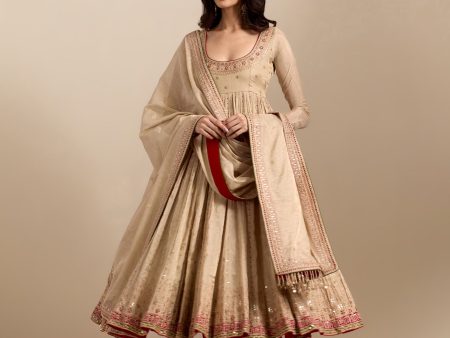 Banarsai Tissue Anarkali Set Online now