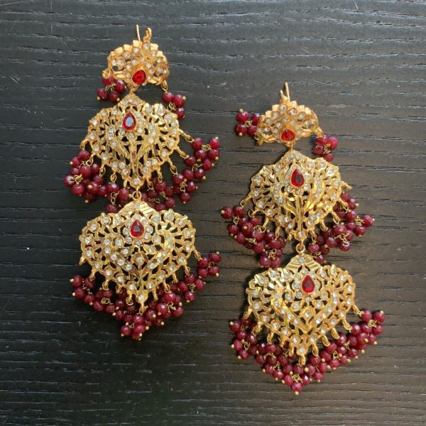 Asna Earrings - Ruby For Cheap