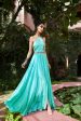 Turquoise Satin Silk Dress Online