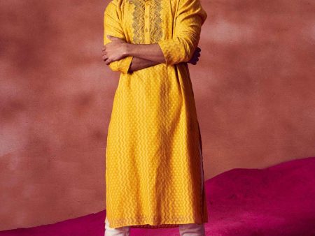 Yellow Kurta With Churidar Online Hot Sale