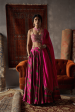 Cherry Red Satin Silk Lehenga Set Discount