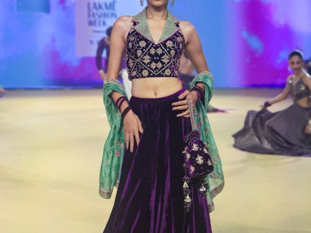 Baingani Modern Lehenga set For Cheap