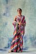 Stripes Saree With Rani Blouse Online Sale