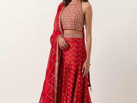 Surkh Laal Skirt Set Cheap