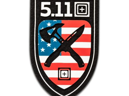 PATCH VELCRO 5.11 PVC- AXE AND BLADE CREST Sale