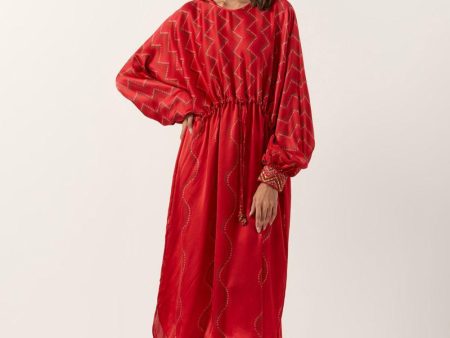 Surkh Laal String Tunic For Cheap