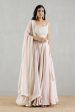 Blush Pink Chanderi Silk Lehenga With Blouse And Oganza Silk Dupatta Cheap