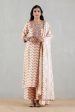 Blush Pink Printed kurta  With Dupatta And Pants Online Hot Sale