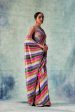 Stripes Saree With Rani Blouse Online Sale