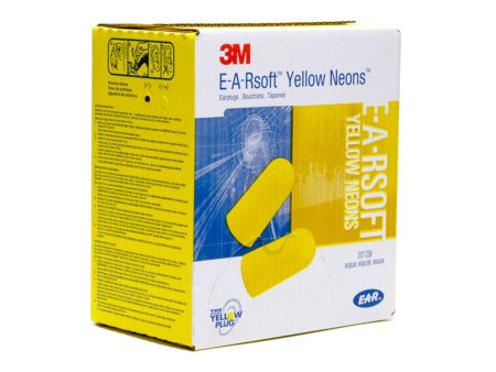 3M E-A-Rsoft tappi antirumore auricolari per orecchie in schiuma confezione da 250 coppie For Sale