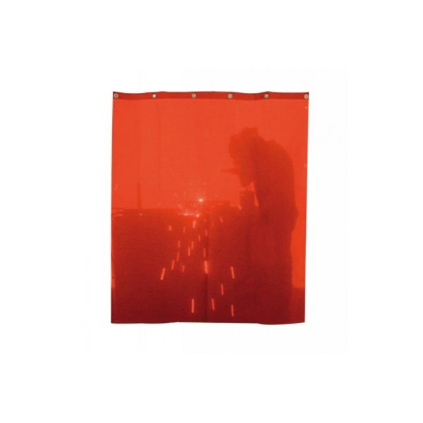 Tenda rossa oscurante rossa DIN4 per saldatura 1400X3000H mm con ganci SACIT 11263RW Discount